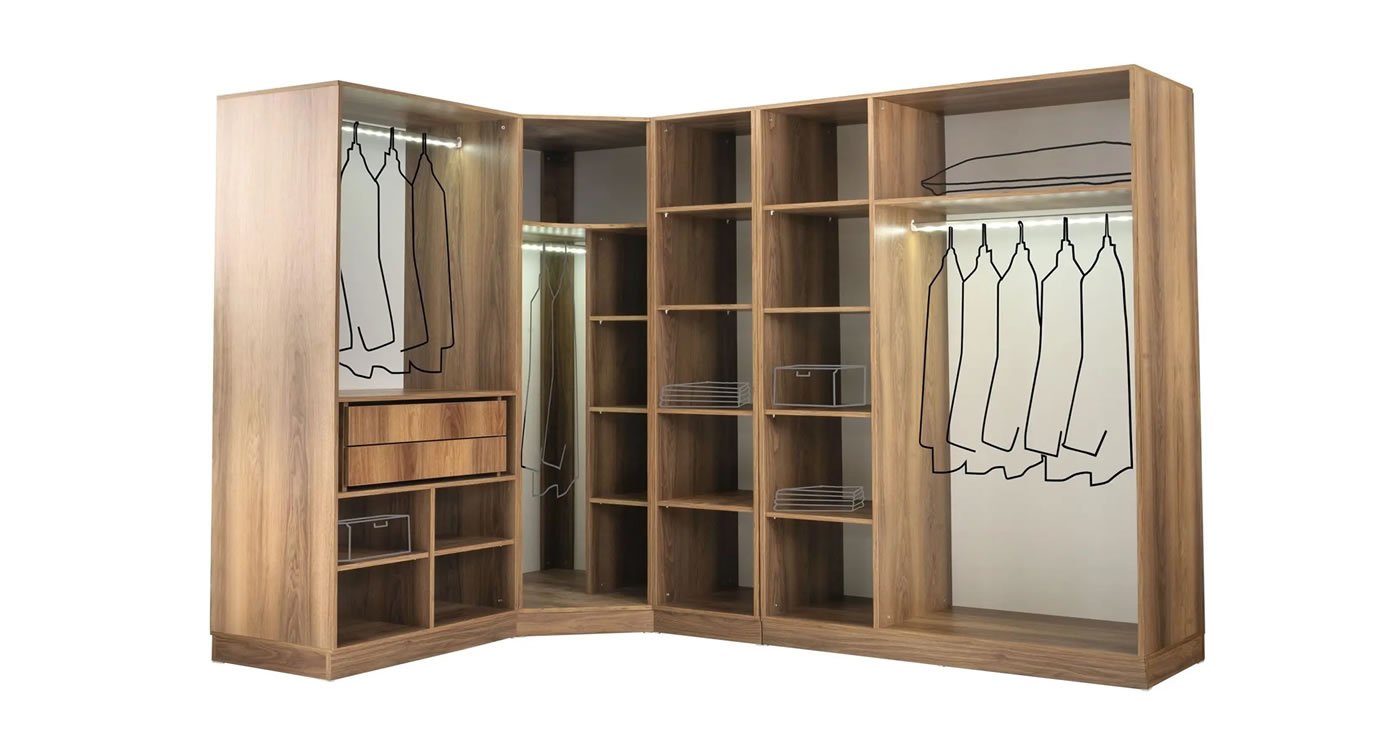 L Tipi Lüks Yatak Odası Takımı