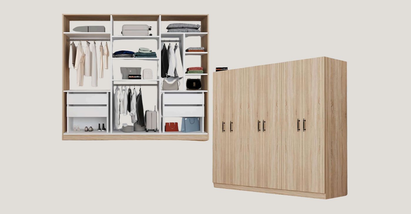 6 Kapaklı Gardırop